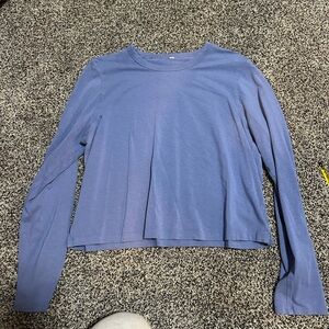 Lululemon cropped long sleeve tee
